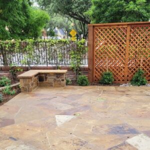 stone patio