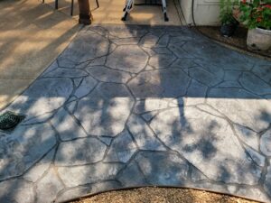 concrete slab with stone texture
